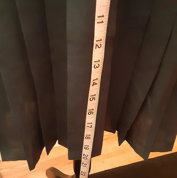 Pleated Teal Button-Up Dress - Picture 4 of 16